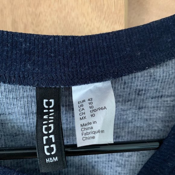 Navy Blue Bodycon Dress - Picture 3 of 3